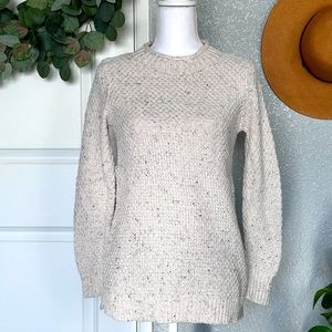 Loft Flecked Mock Neck Sweater